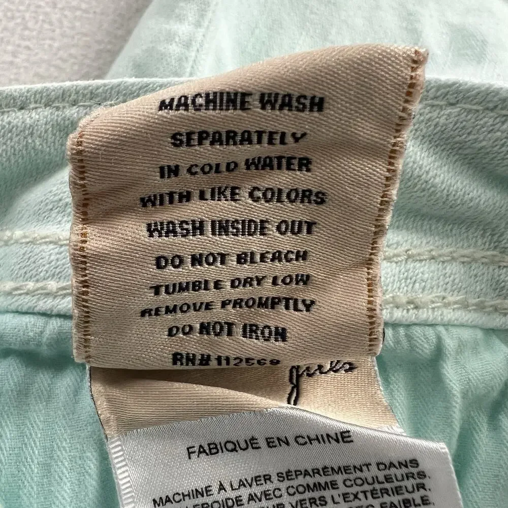 Miss Me Girl Icy Blue JK5633M4 Bermuda Bling Cross Stretch Denim Jean Short 16